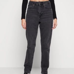 BDG Urban Outfitters Gray Black High Rise Straight Leg Mom Jeans Size 27